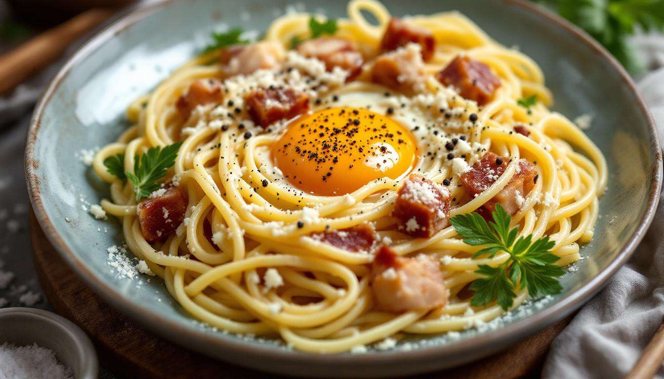 La vera Carbonara romana: tuorli, pecorino e guanciale a regola d’arte